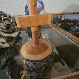 Rustic Wooden Cross- Natural Wood & Bark